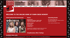 Desktop Screenshot of fawncreekwinery.com